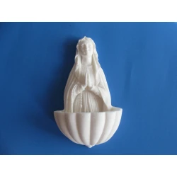 Kropielnica wisząca do domu z alabastru-Matka Boża Różańcowa
